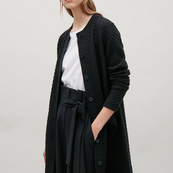 COS Sweaters - COS - Textured Knit Long Cardigan - M